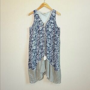 A'REVE Large Sleeveless‎ Lightweight Poly Cotton Boho Hippie Fairy Flowy Dress
